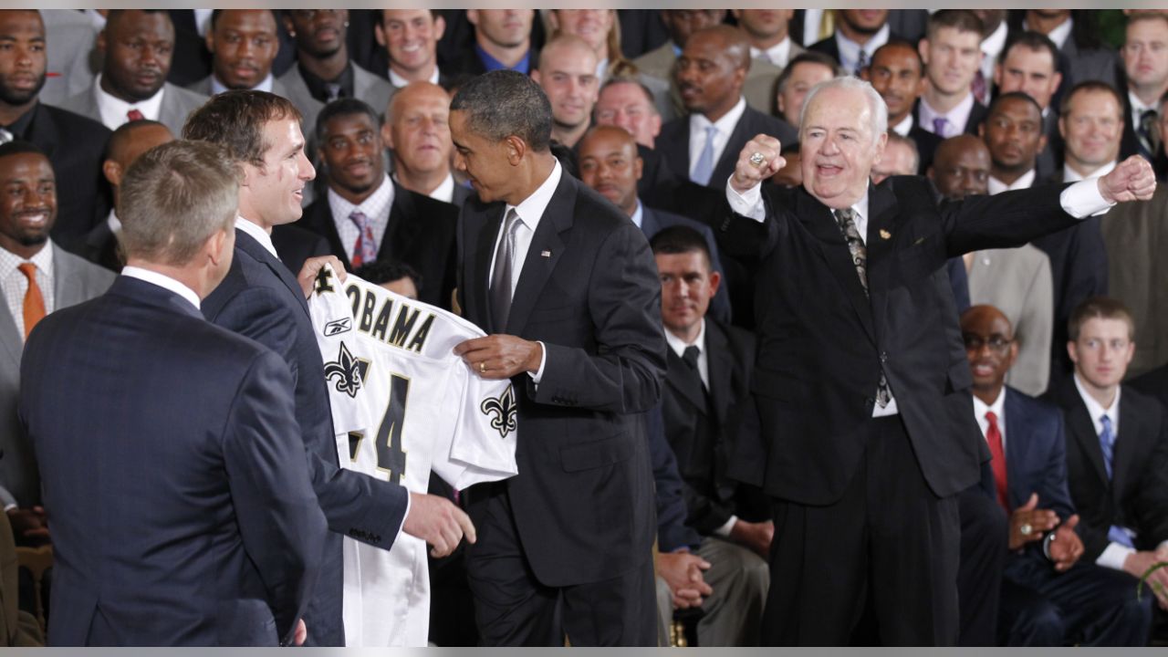 The Saints visit the White House