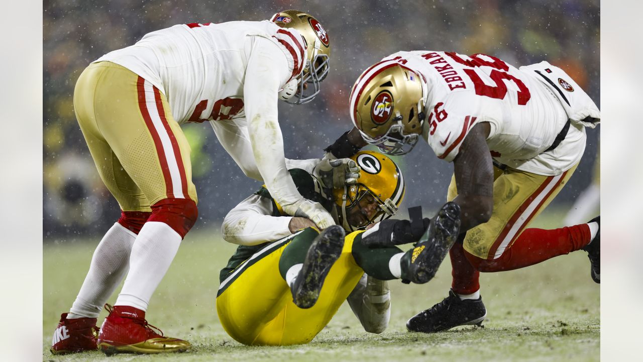 San Francisco 49ers linebacker Samson Ebukam (56) against the Los