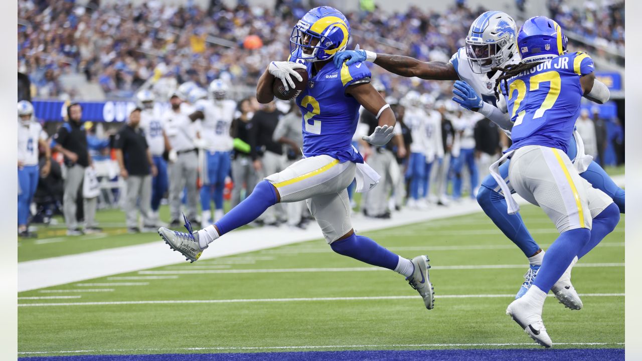 Inglewood, California, May 24, 2021, Jerseys of Los Angeles Rams