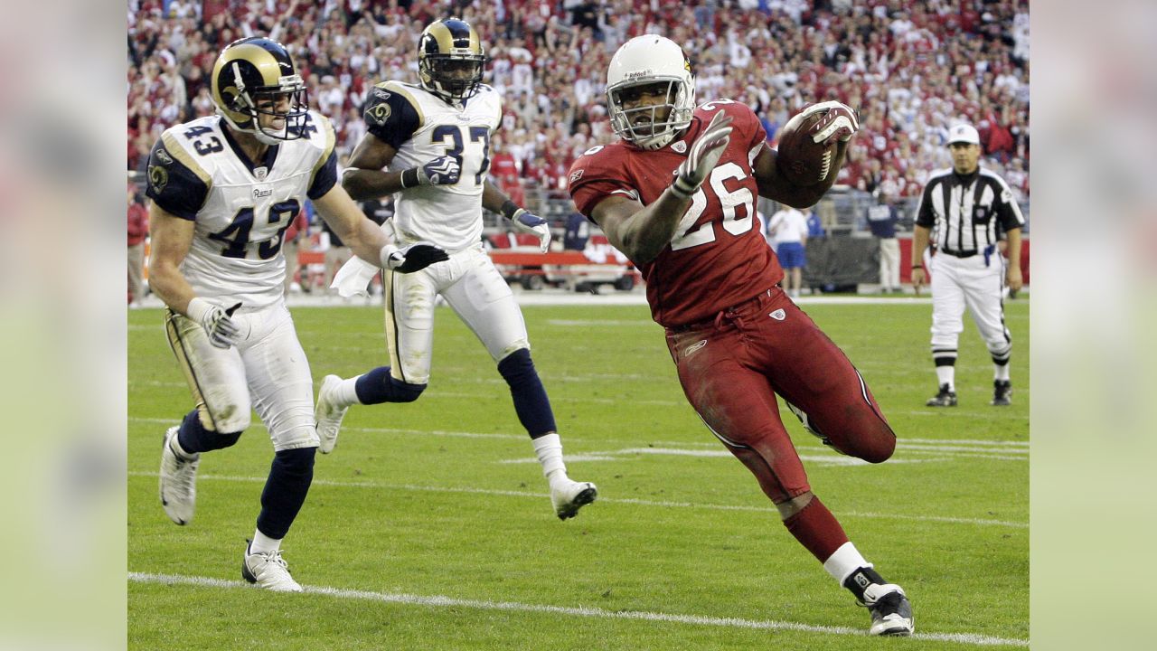 San Francisco 49ers Craig Dahl (43) signals first down against the