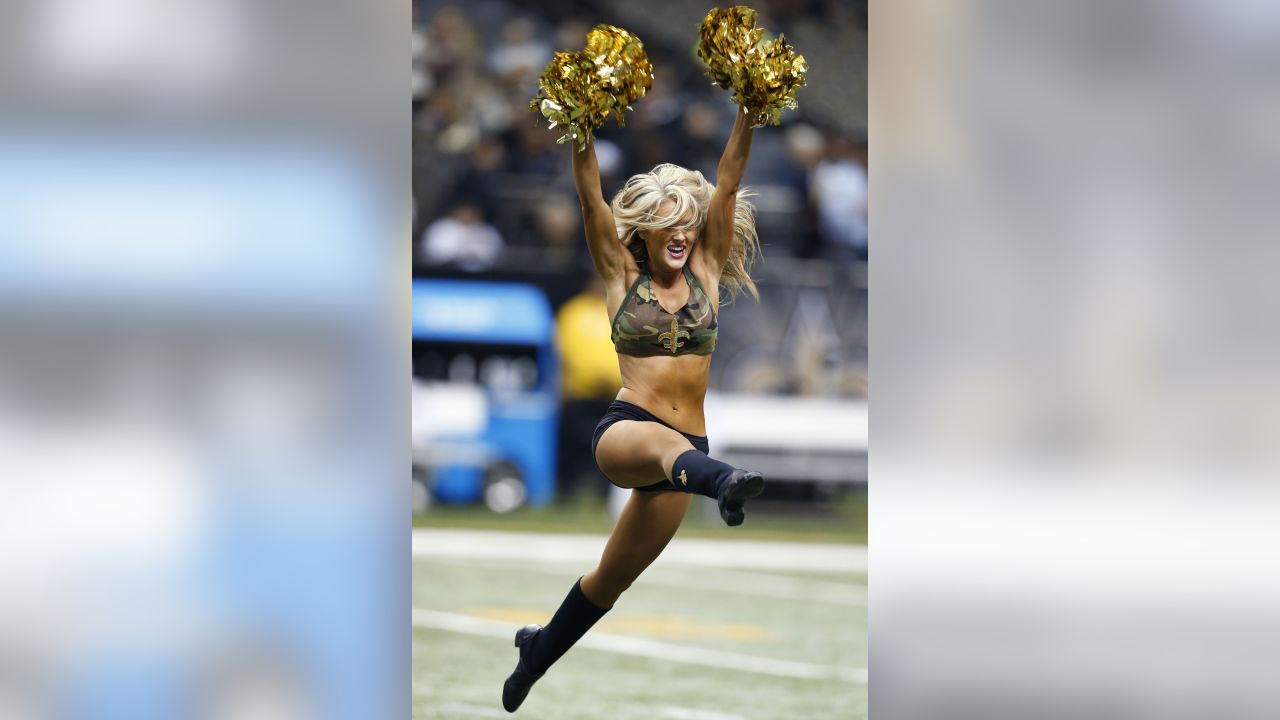 Photos: Falcons cheerleaders salute the troops