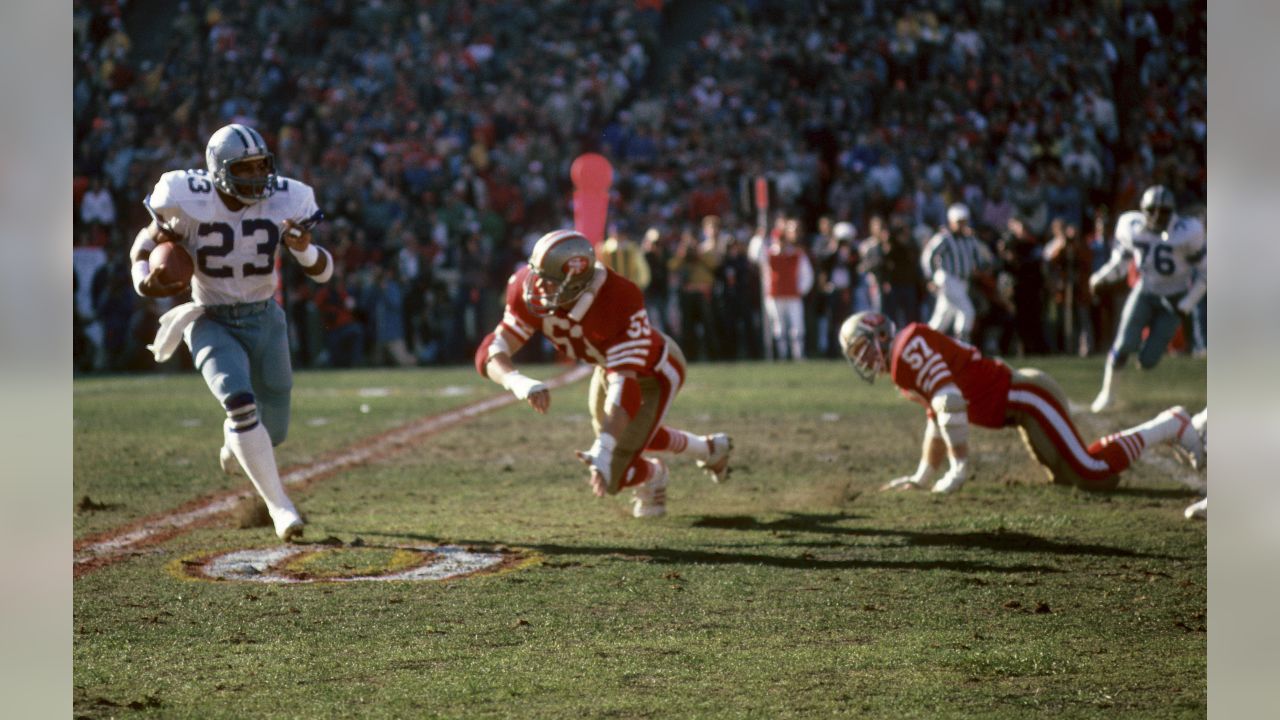 San Francisco, California, USA. 10th Jan, 1982. San Francisco 49ers  vs.Dallas Cowboys at Candlestick Park Sunday, January 10. 1982. 49ers beat  Cowboys 28-27 for Conference Championship. San Francisco Linebacker Keena  Turner (58)