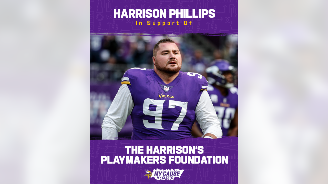 Harrison Phillips Signed Custom Purple Football Jersey