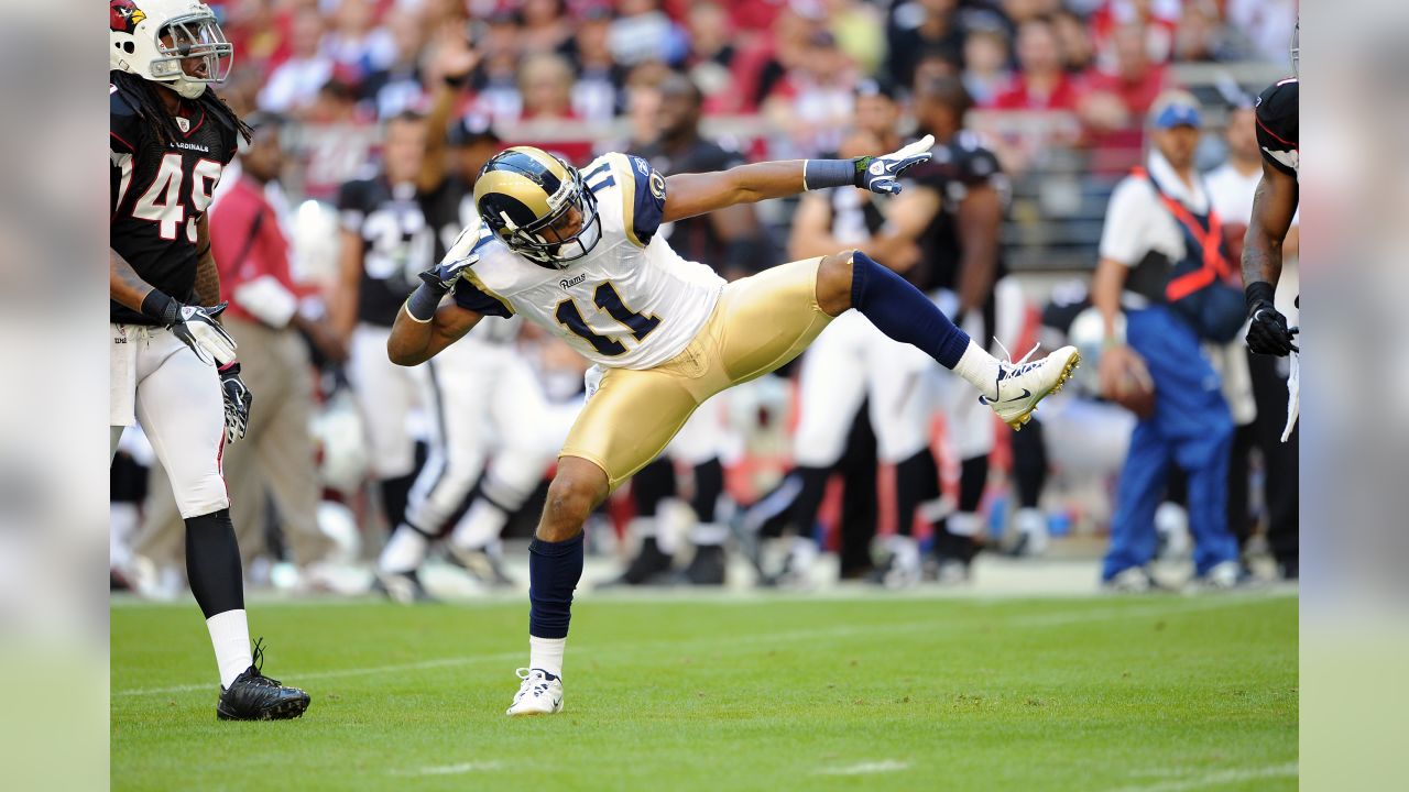 September 12, 2010: St. Louis Rams linebacker James Laurinaitis (55),  cornerback Ronald Bartell (24), and safety Craig Dahl (43) celebrate after  Bartell makes a big play during the Arizona Cardinals 17-13 victory