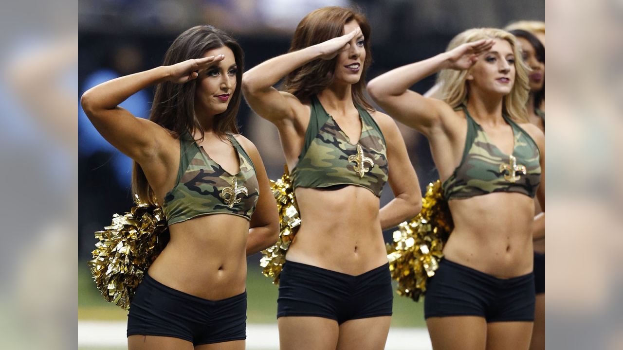 Photos: Falcons cheerleaders salute the troops