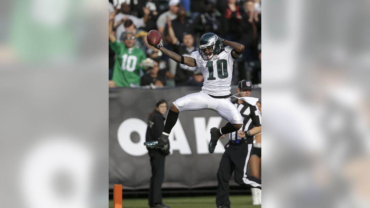 October 10, 2010; San Francisco, CA, USA; Philadelphia Eagles wide receiver  DeSean Jackson (10) makes a