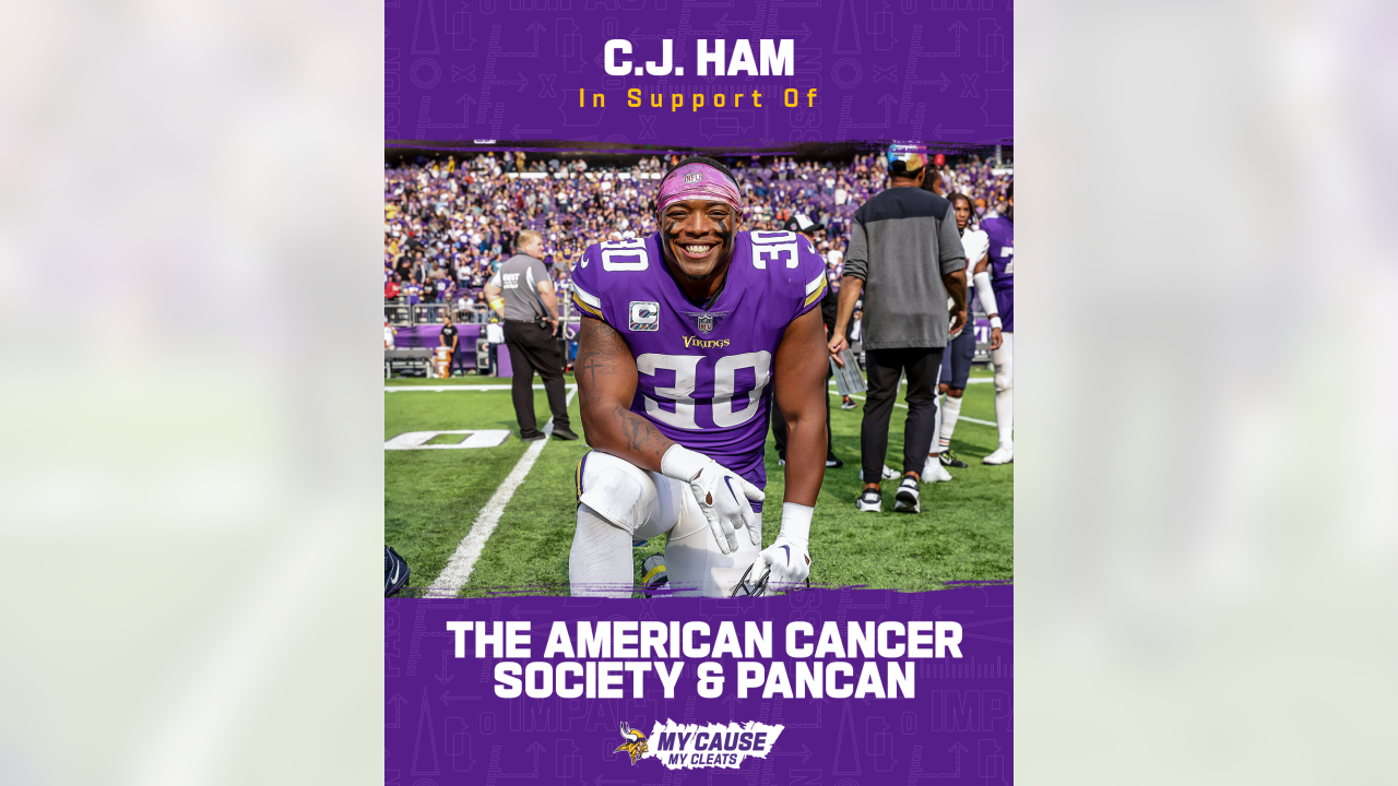 Vikings' C.J. Ham Honors Mother's Memory With Custom Cleats