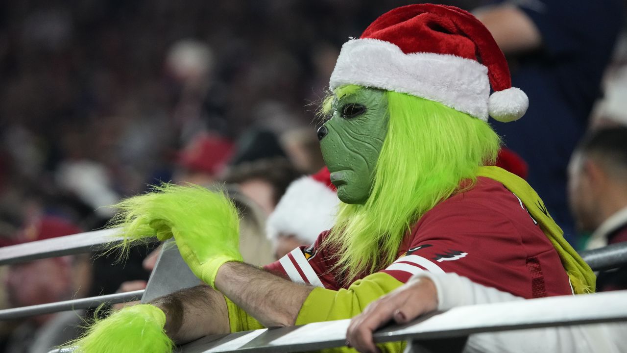 NFL fans celebrate the holidays