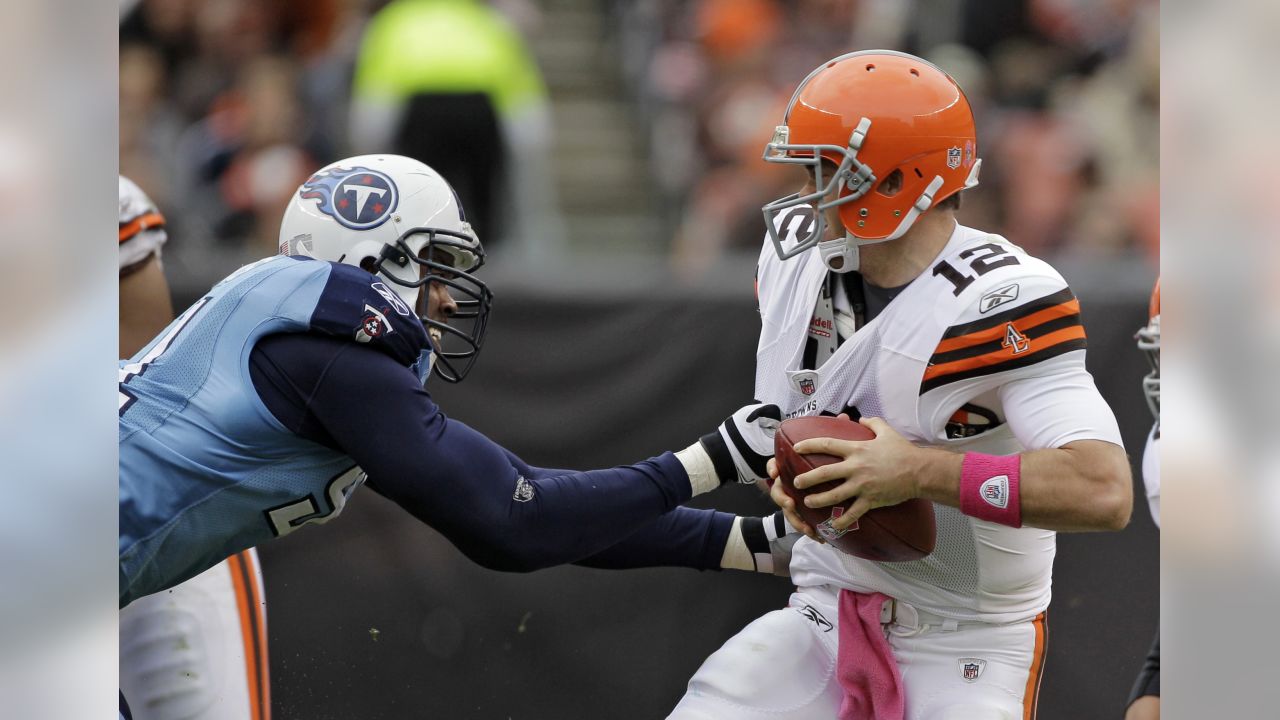 Cleveland Browns free safety Usama Young (28) is congratulated