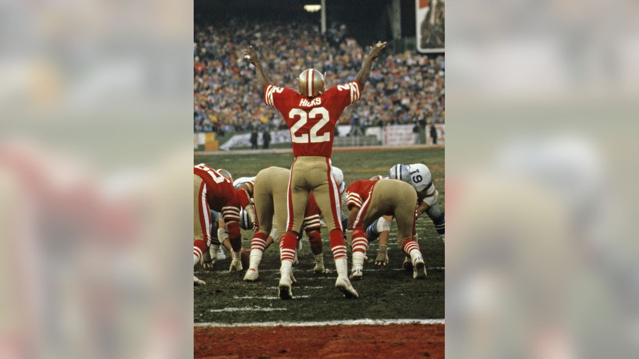 San Francisco, California, USA. 10th Jan, 1982. San Francisco 49ers  vs.Dallas Cowboys at Candlestick Park Sunday, January 10. 1982. 49ers beat  Cowboys 28-27 for Conference Championship. San Francisco Wide Receiver  Dwight Clark (