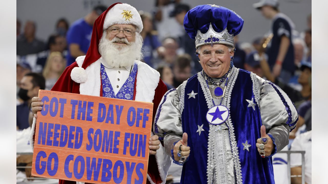 NFL fans celebrate the holidays