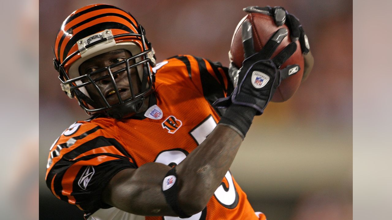 Cincinnati Bengals Rudi Johnson (32) and Levi Jones (76) celebrate