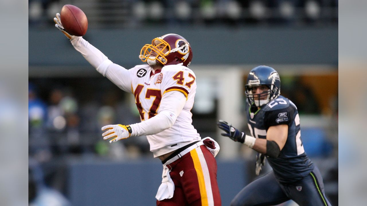 Washington Redskins Santana Moss celebrates his 42-yard touchdown