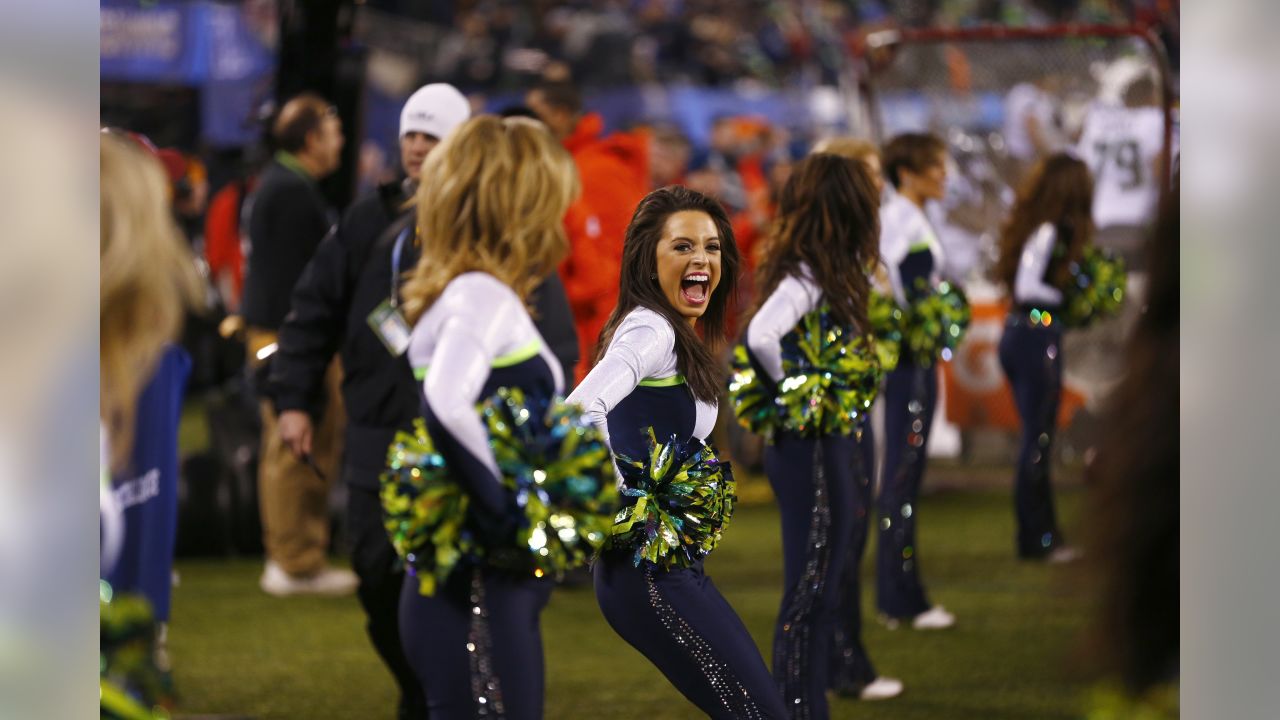 A group of Seattle Seahawks fans celebrate the win following the Super Bowl  XLVIII at MetLife Stadium in East Rutherford, New Jersey on February 2,  2014. The Seattle Seahawks whipped the Denver