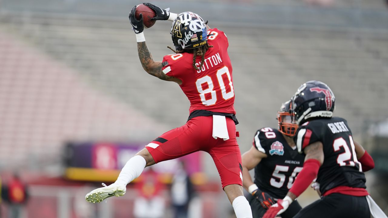 App State Football - Good luck to Corey Sutton in today's NFLPA Collegiate  Bowl! National team, WR, No. 80 