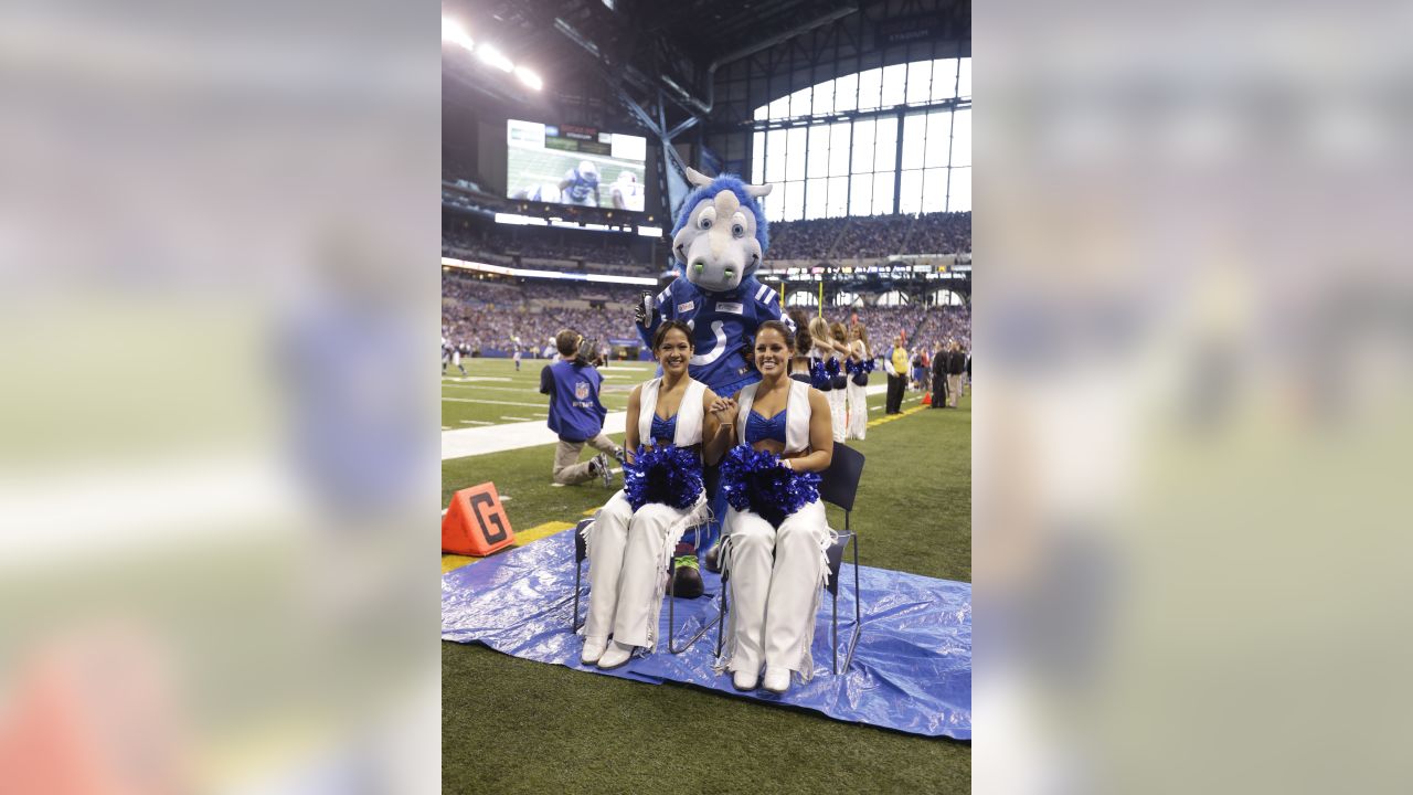 Colts cheerleaders shave their heads to raise funds for leukemia research