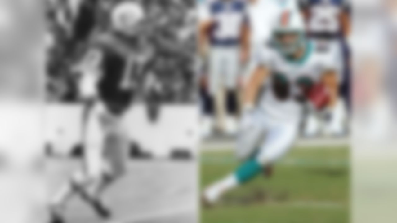 Best: Jake Scott #13
The safety was the MVP in Super Bowl VII as Miami completed its undefeated run in 1972. That's right: a Dolphins star wearing No. 13 who delivered in the Super Bowl. You'll definitely never see it happen again now that Dan Marino's No. 13 is retired.
Worst: Wes Welker #83
Unless your goal is to tweak Dolphins management for trading the future 100+ catch guy -- to the division juggernaut, no less! -- you don't want this jersey on your back.
» NFLShop.com: Get your custom Miami Dolphins gear here.