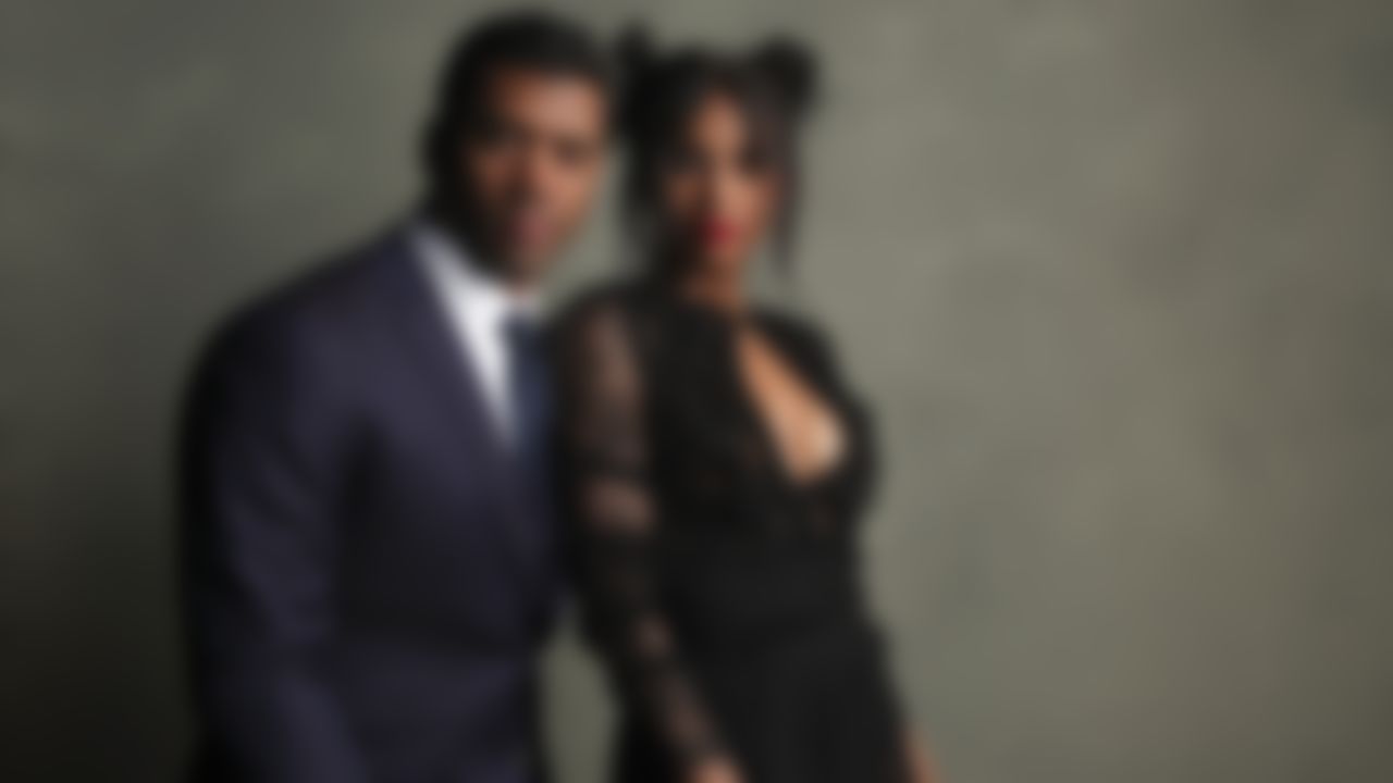 Seattle Seahawks quarterback Russell Wilson and singer Ciara pose for a photo during the 7th Annual NFL Honors awards show on Saturday, Feb. 3, 2018 in Minneapolis, Minn.