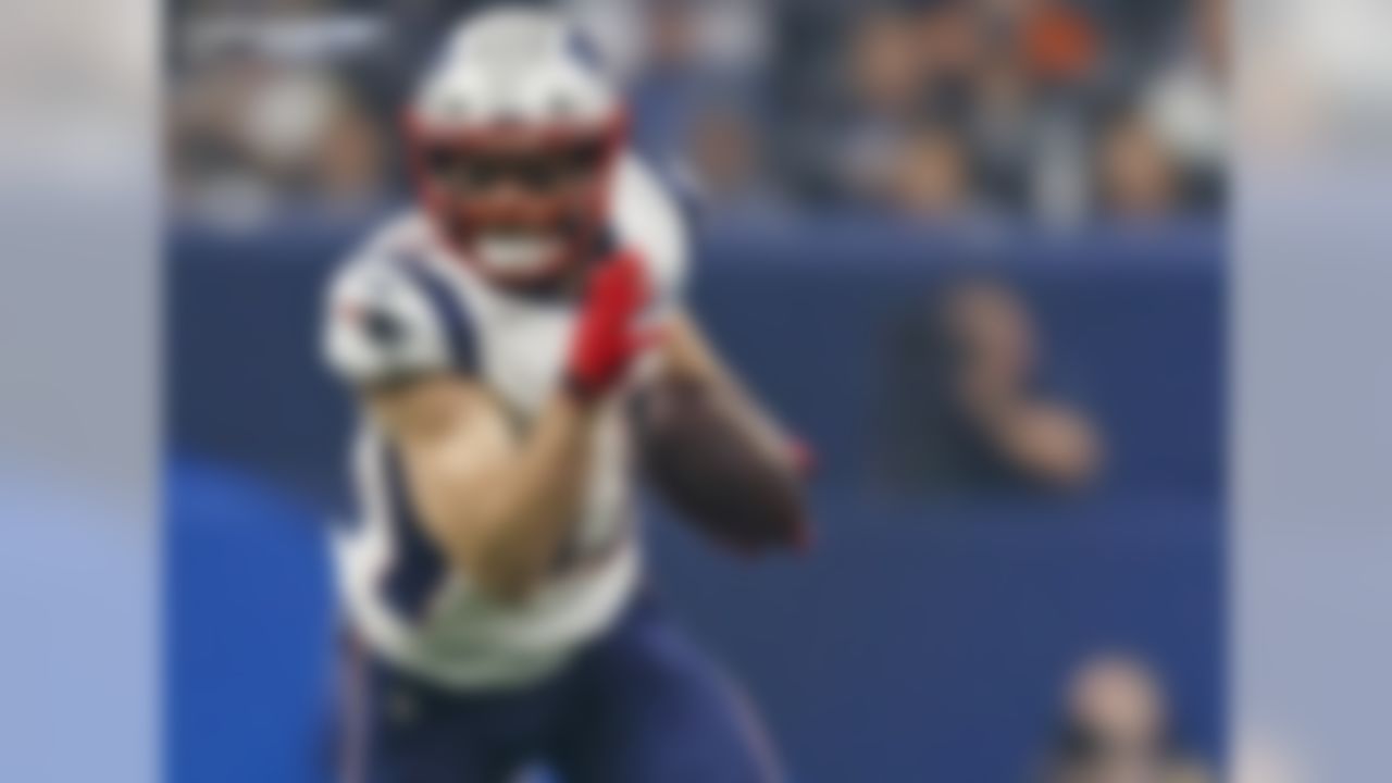 After missing the 2017 NFL season due to a torn ACL suffered during preseason, Julian Edelman came back in 2018 to lead the Patriots in receiving yards (850 yards) despite missing the first four weeks of the regular season. Edelman was one of 14 players to average 6.0+ receptions per game (6.2) in 2018.