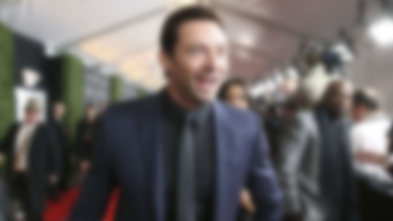 Actor Hugh Jackman arrives at the 3rd Annual NFL Honors awards show at Radio City Music Hall on February 1, 2014 in New York, NY.