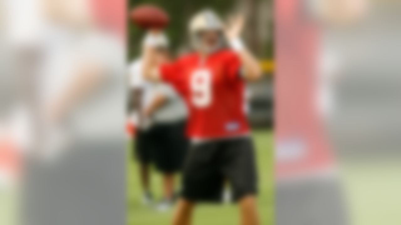 New Orleans Saints Jeremy Shockey during training camp at Millsaps