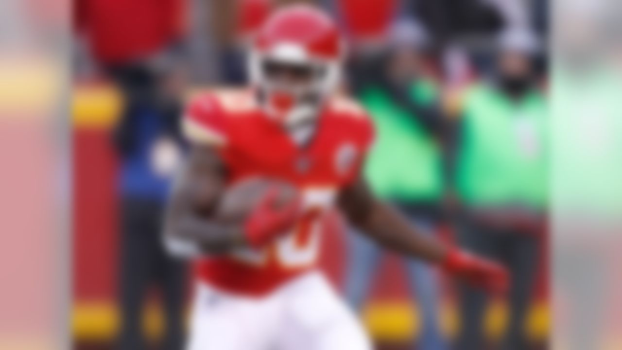 After being Mr. Versatile for the Chiefs in Year 1, Hill was able to concentrate on being a wideout in his sophomore campaign. Not playing on the return team allowed him to take fewer hits and take the next step as a WR1. The result: 75 catches for 1,183 yards and seven touchdowns.