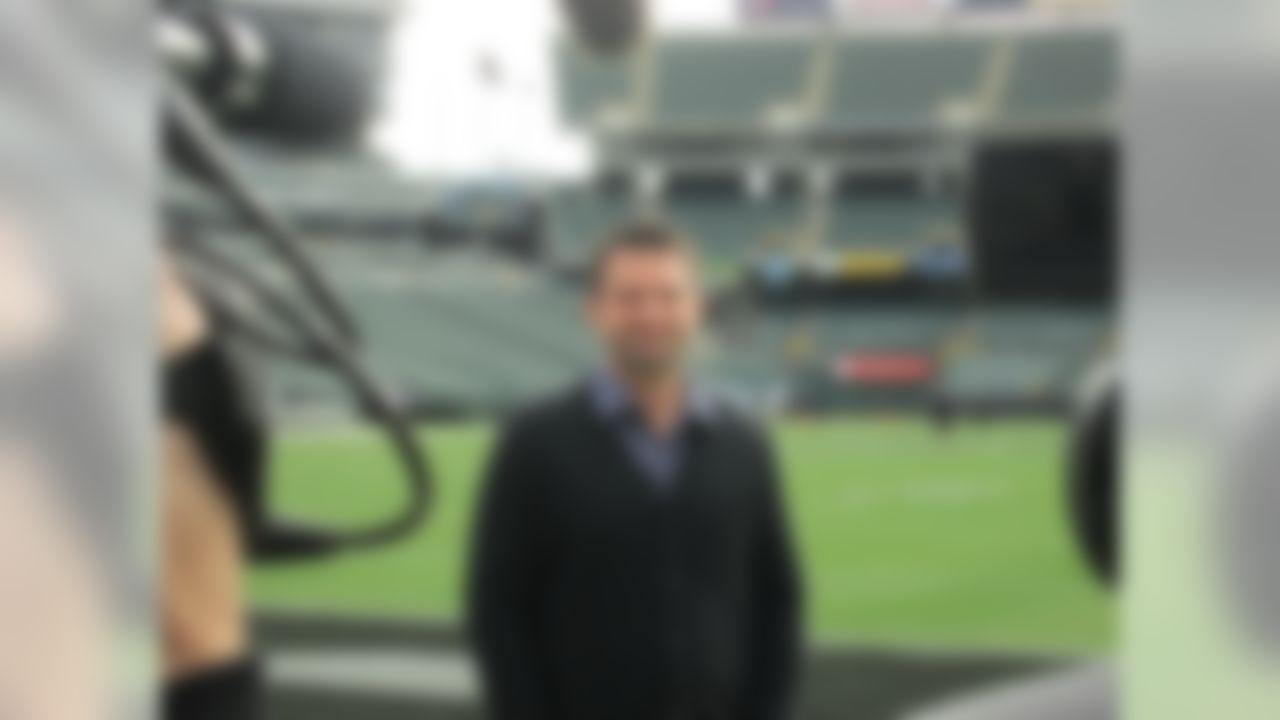 Dave Dameshek stands on the field at O.co Coliseum in Oakland, California.  (National Football League)