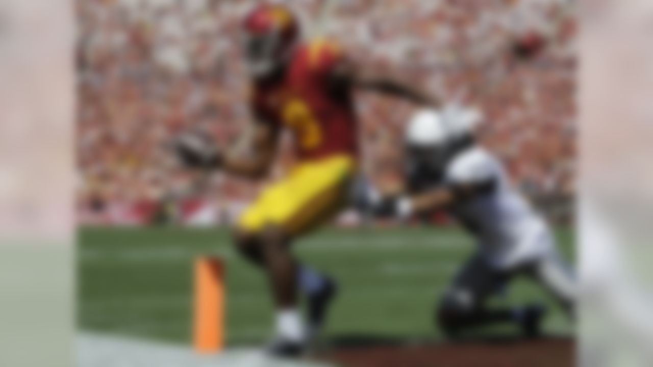 We're starting to see the Smith-Schuster we expected to see at the start of the season. Last weekend, the Trojans' star scored three times, albeit against a porous Arizona State defense. Smith-Schuster probably won't put up blazing-fast 40-yard dash times, but he has a strong frame, and could be a dominant force like Brandon Marshall has been in the NFL for years. Now that QB Sam Darnold has taken control of USC's offense, Smith-Schuster will be able to show off his skills each week.