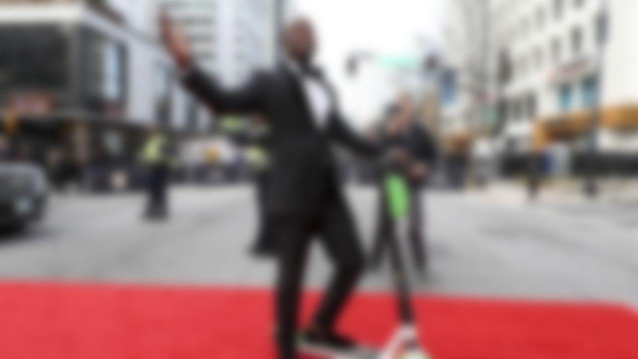 Former NFL player Akbar Gbaja-Biamila during the NFL Honors awards show, Saturday, Feb. 2, 2019 in Atlanta.