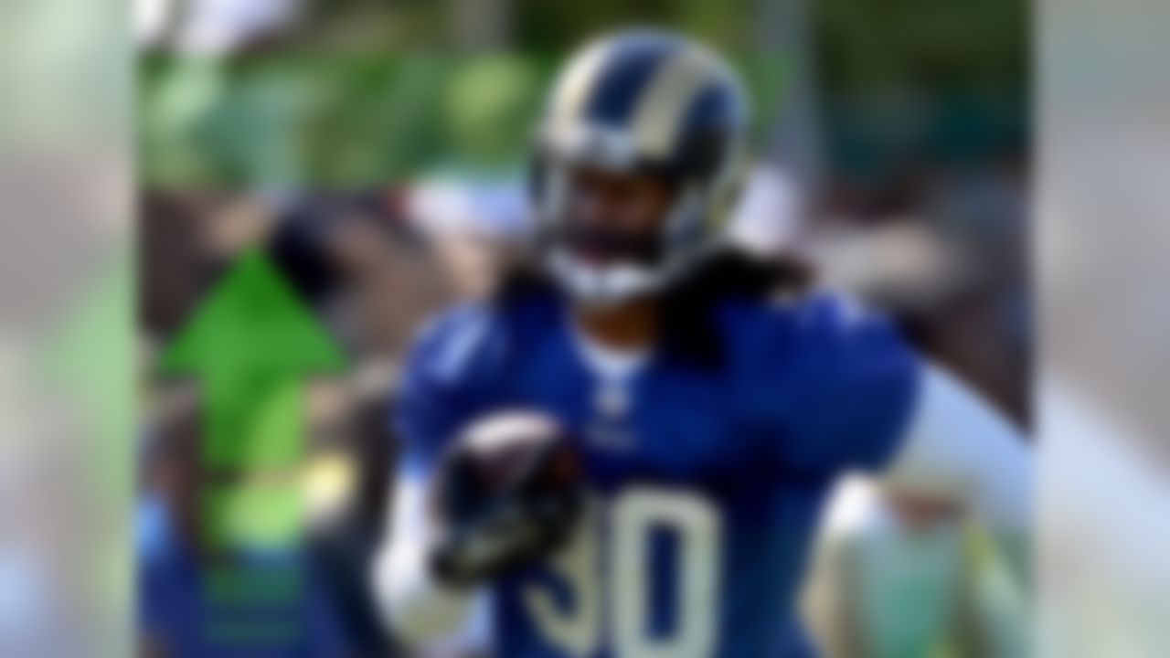 Most observers expected that the Rams wouldn't have the services of the 10th overall pick throughout training camp as he recovered from an ACL injury. So imagine the surprise when the team announced that Gurley would avoid the Physically Unable to Perform (PUP) list to begin camp. Keep in mind that St. Louis Is likely to bring the rookie along slowly, giving Tre Mason the bulk of the work at the start of the season. But signs currently point to the former Georgia Bulldog being ready sooner rather than later.