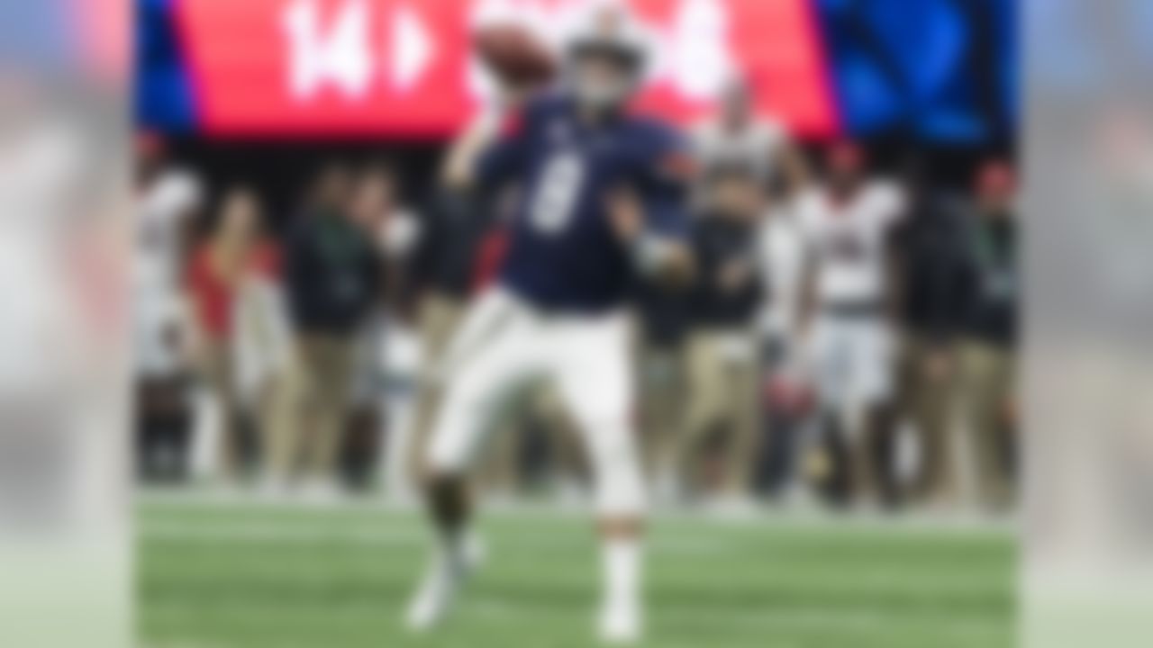 At times, it was painful to watch Stidham operating with such a short leash inside the Auburn offense last season, considering his football intelligence. This year, I'm expecting to see offensive coordinator Chip Lindsey cut Stidham loose and allow him to play chess rather than checkers. Stidham possesses decent size and an average arm by NFL standards, but he's consistently accurate with his "everyday throws" and displays quality touch when throwing to all three levels of the field. Stidham struggled over the last two games of 2017 (losses to Georgia and UCF), but his performance in a win over Alabama should not be overlooked. His accuracy, fundamentals and intelligence have NFL teams intrigued. He needs to prove he can take better care of the football and take fewer sacks.
