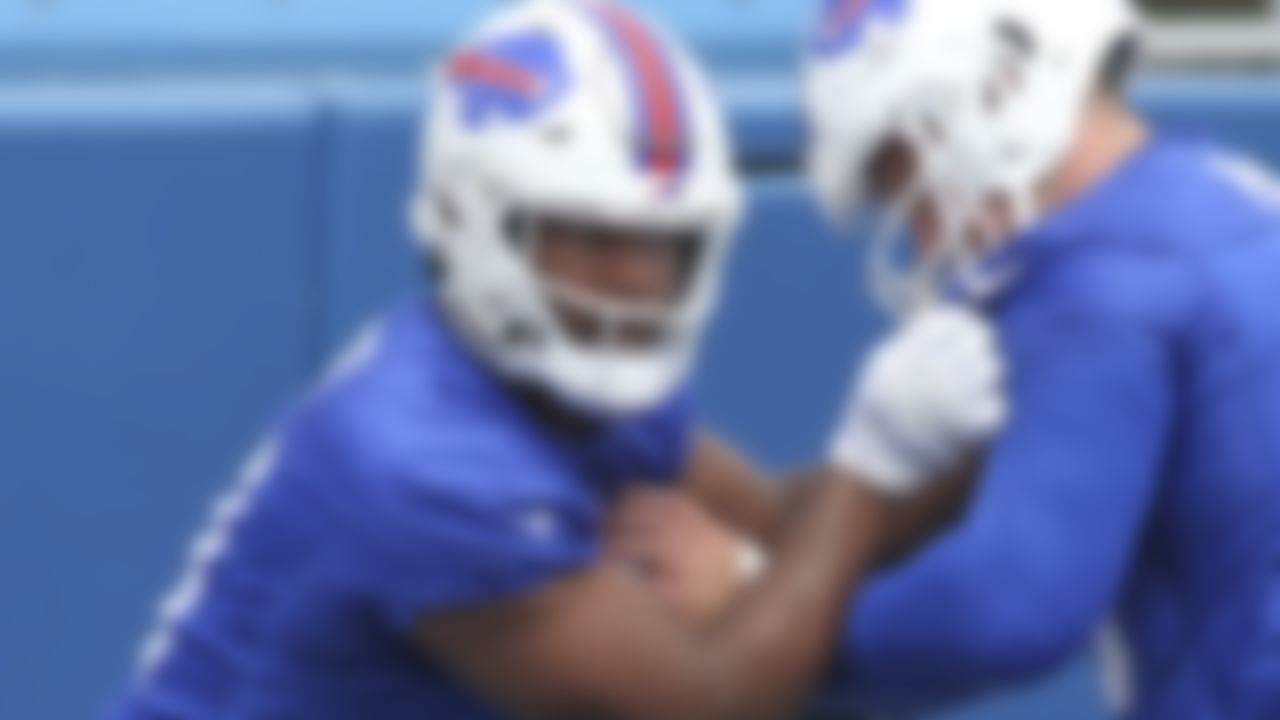 Buffalo Bills defensive lineman Ed Oliver (51) during the NFL football team's organized team activities in Orchard park, N.Y., Wednesday June ,2 2021.