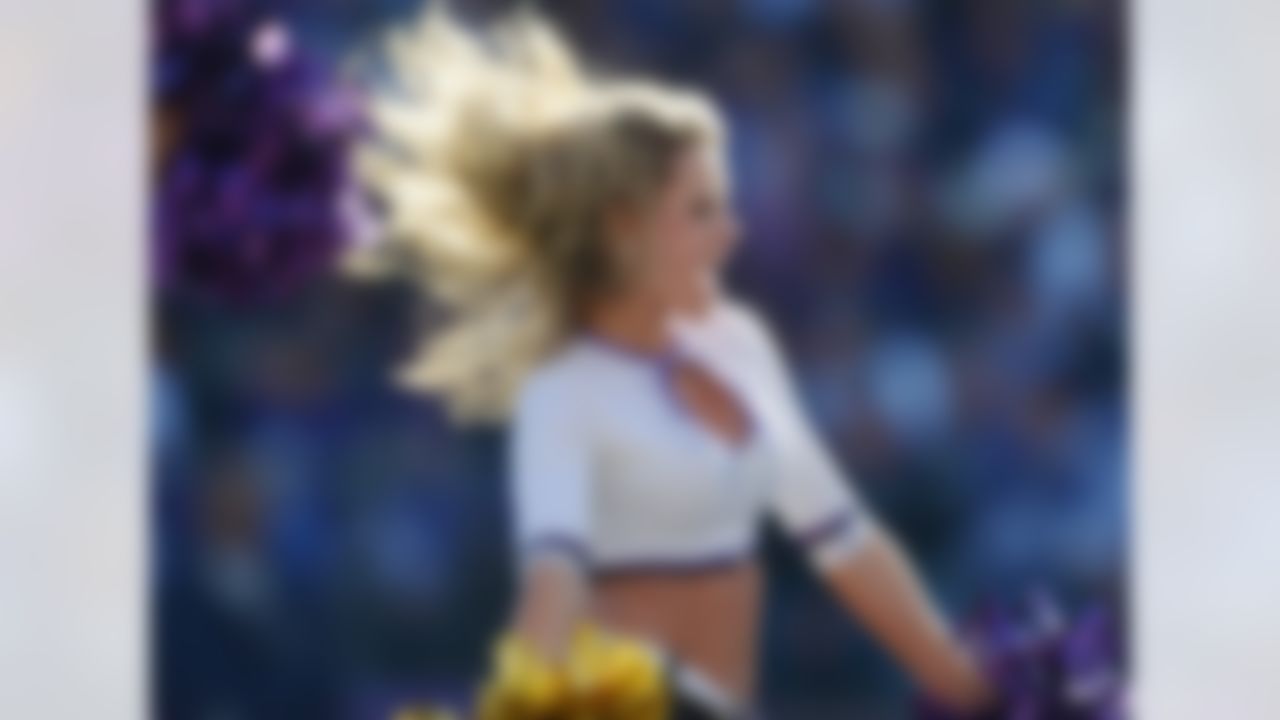 Baltimore Ravens cheerleaders perform during the AFC Wild Card playoff game against the Indianapolis Colts at M&T Bank Stadium. (Kirby Lee/US Presswire)
