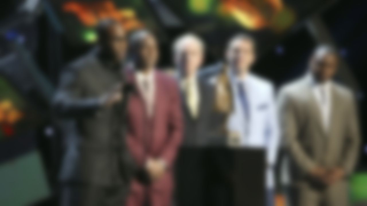 San Francisco 49ers wide receiver Anquan Boldin accepts the Walter Payton NFL Man of the Year award on stage during the NFL Honors awards show at the Bill Graham Civic Auditorium on Saturday, Feb. 6, 2016 in San Francisco.