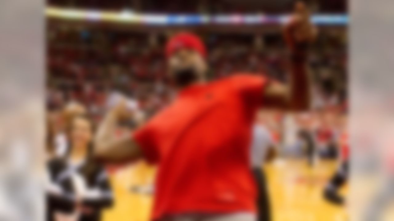 The NBA's biggest star has said more than once that he would have attended Ohio State had he not made the leap from high school directly to the NBA. Urban Meyer has had James speak to the team, and he's shown up on the Buckeyes sideline at times as well. There's no doubting he's a fan, although for a guy who never attended the school, Ohio State tends to go overboard in efforts to associate itself with King James.