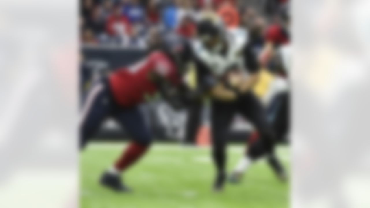 Jacksonville Jaguars quarterback Blake Bortles (5) is sacked by Houston Texans defensive end Jadeveon Clowney (90) during the first half of an NFL football game Sunday, Dec. 18, 2016, in Houston. (AP Photo/Eric Christian Smith)