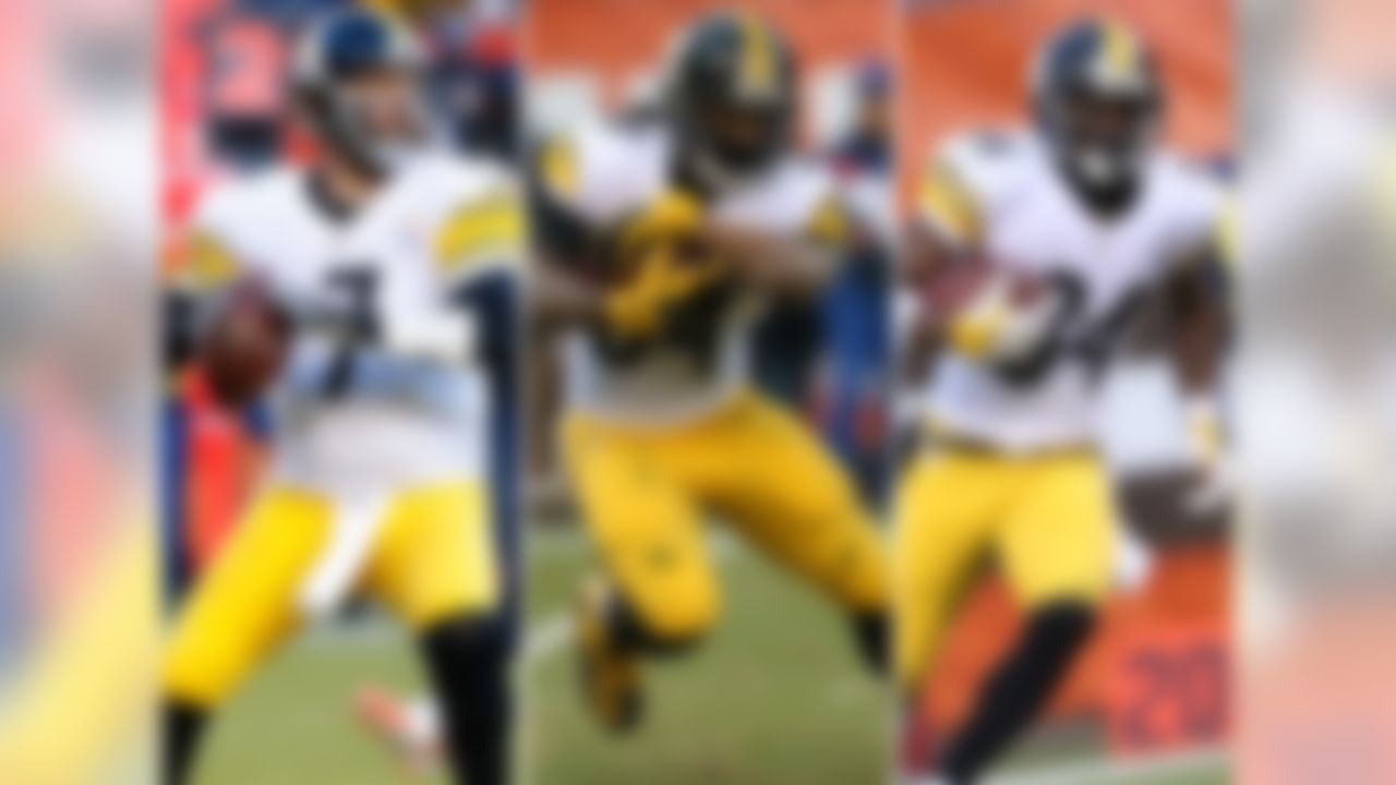Previous rank: No. 8
Yeah, Steelers fans, this is getting frustrating: Between unavoidable injuries and self-inflicted drug suspensions, it feels like we might never see what the team's loaded offensive roster could do if everyone was on the field together for any extended period. As it is, though, Brown continues to produce at a historic level, while the future Hall of Famer at QB feels strangely underrated. (Did you know Big Ben's already 10th in all-time wins among QBs?!) With Lev Bell willfully scuttling a sizable long-term contract thanks to a nasty case of absenteeism, DeAngelo (Frank Gore's elder/"Walking Dead" zealot) Williams will have to carry the load early on in 2016 -- just as he successfully did for much of last season (10th in rushing, 40 receptions, 11 TDs).
(*Pittsburgh would rank No. 1 with Bell as the starting RB.)