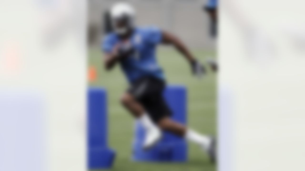 Detroit Lions rookie running back Jahvid Best runs drills during NFL football minicamp in Allen Park,  Mich., Wednesday, June 23, 2010. (AP Photo/Paul Sancya)