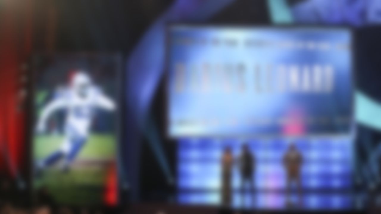 Indianapolis Colts outside linebacker Darius Leonard (53) during the NFL Honors awards show, Saturday, Feb. 2, 2019 in Atlanta.