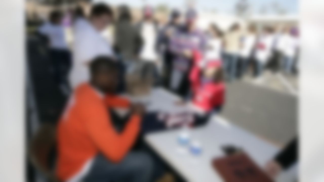 The Home Depot NFL NMVP Programs honors Houston Texans Wide Receiver Andre Johnson. (Photo by Andrew Coppley)