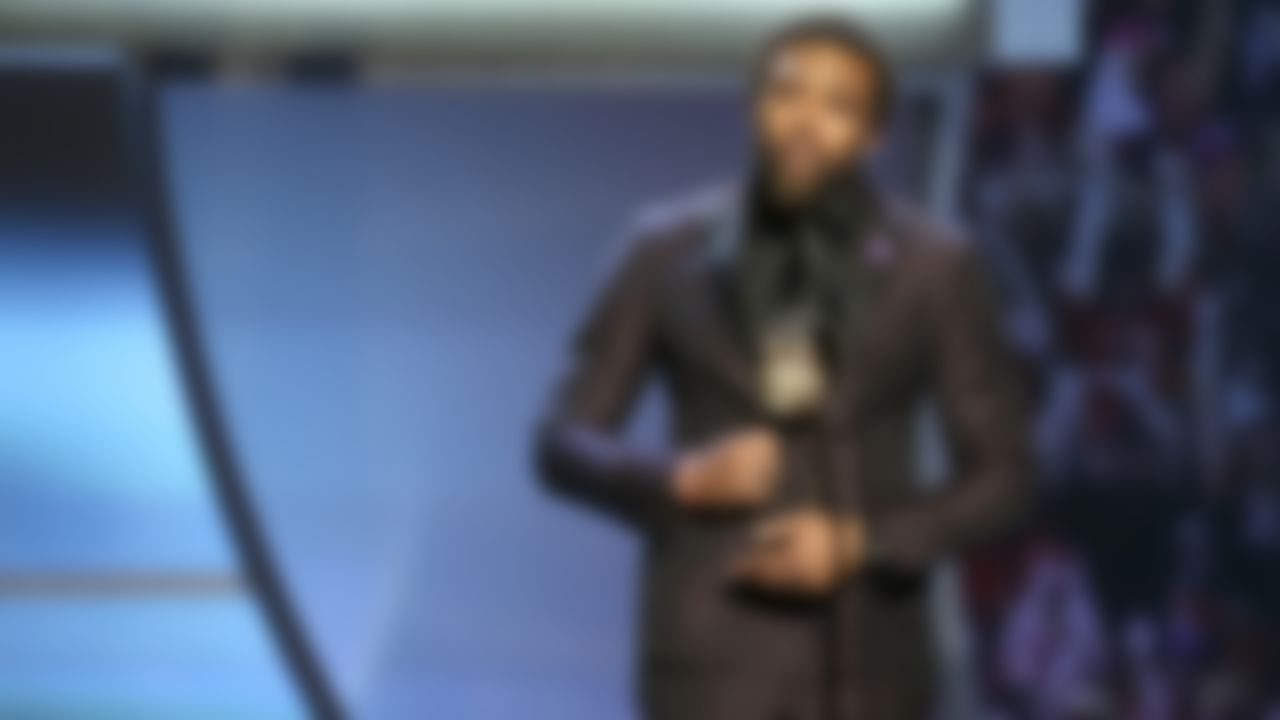 Kansas City Chiefs strong safety Eric Berry accepts the AP Comeback Player of the Year award on stage during the NFL Honors awards show at the Bill Graham Civic Auditorium on Saturday, Feb. 6, 2016 in San Francisco.