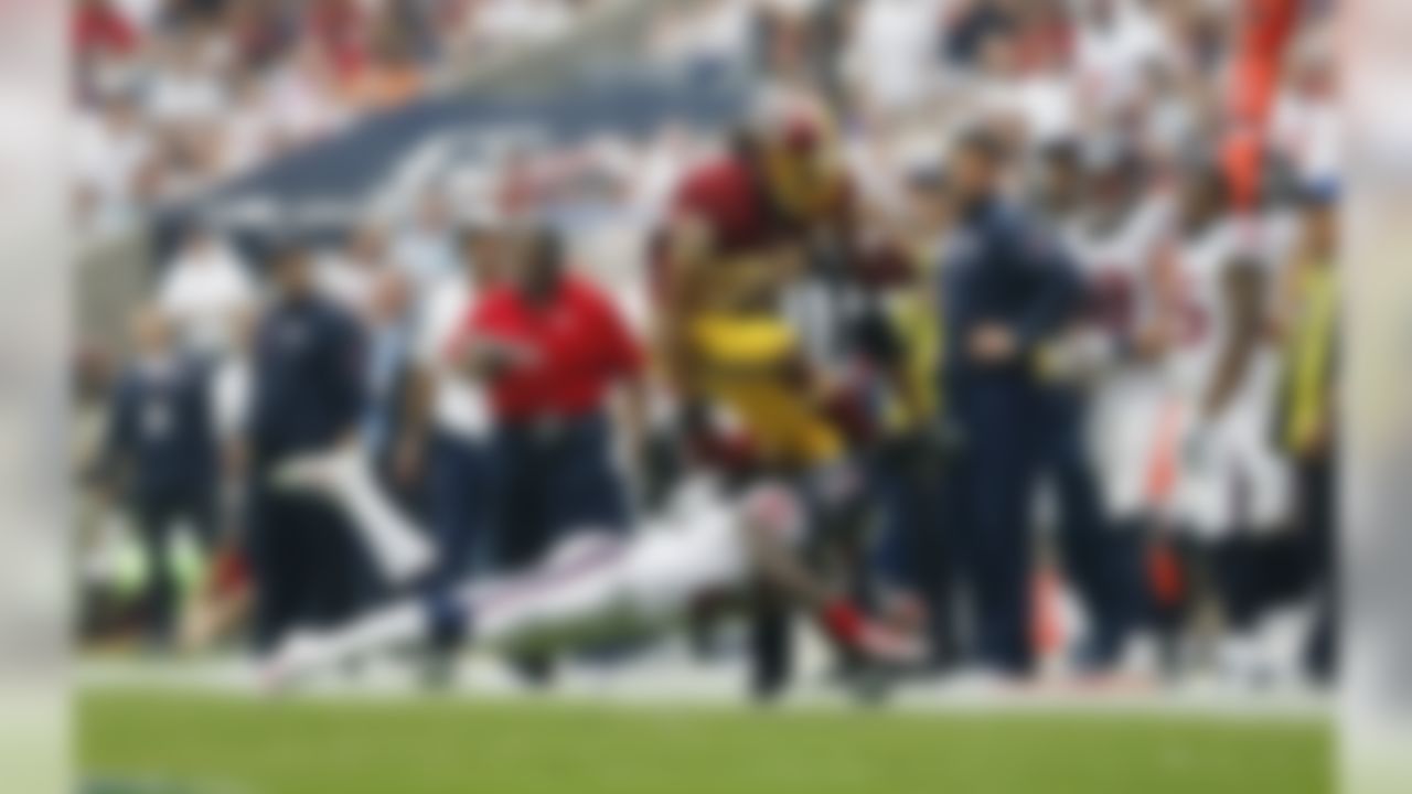 Washington Redskins running back Roy Helu Jr. (29) rushes for a gain during an NFL football game against the Houston Texans at NRG Stadium on Sunday September 7, 2014 in Houston, Texas.  Houston won 17-6. (Aaron M. Sprecher/NFL)
