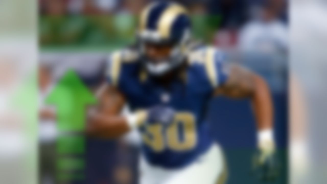 The Rams rookie running back finally had the breakout we'd all been waiting for with 146 rushing yards in the win over the Arizona Cardinals in Week 4. Gurley is still likely to share snaps with Tre Mason for the time being, but if the Georgia product continues to run the ball this effectively, he will take over the bulk of the touches in short order.