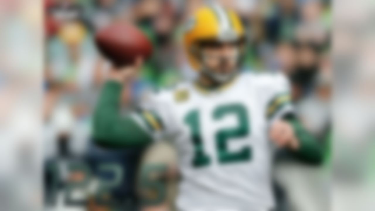 In the 2010 season, Aaron Rodgers brought Green Bay its first Lombardi trophy since 1996, when Brett Favre's Packers defeated the Patriots 35-21. Then in 2011, Rodgers led the Packers to their best regular season ever (15-1), took home the MVP, and set the NFL record for the highest passer rating in a single season - 122.5. Rodgers has both the highest career passer rating (106.0) and the lowest interception percentage (1.6 percent) in NFL history.