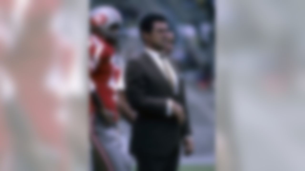San Francisco 49ers head coach Dick Nolan during a 17-20 loss to the Dallas Cowboys on August 17, 1969 at Kezar Stadium in San Francisco, California. (Photo by Darryl Norenberg/NFL)