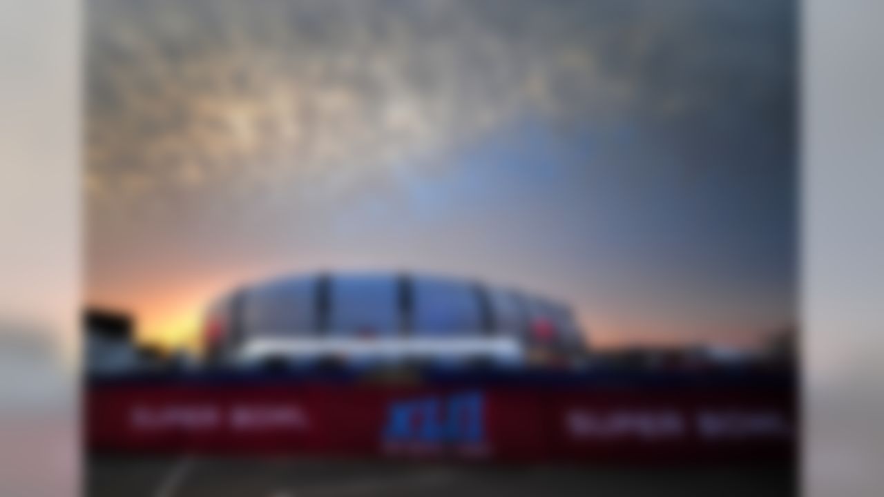 Feb 2, 2008; Glendale, AZ, USA; The sun sets over University of Phoenix Stadium the evening prior to Super Bowl XLII. The New England Patriots will face the New York Giants Sunday February 3, 2008. Mandatory Credit: Mark J. Rebilas-US PRESSWIRE