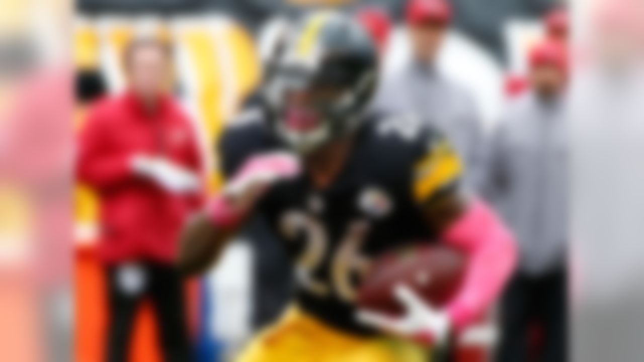 Bell is quite simply the best running back in pro football, whether he's under 25 or not -- in fact, Bell doesn't turn 25 until February 2017, which is extraordinary, considering what a polished player he already is. The production aside, the fact that he hasn't lost a fumble since 2013 points to what a complete player he is at such a young age. The issue now? Staying healthy.