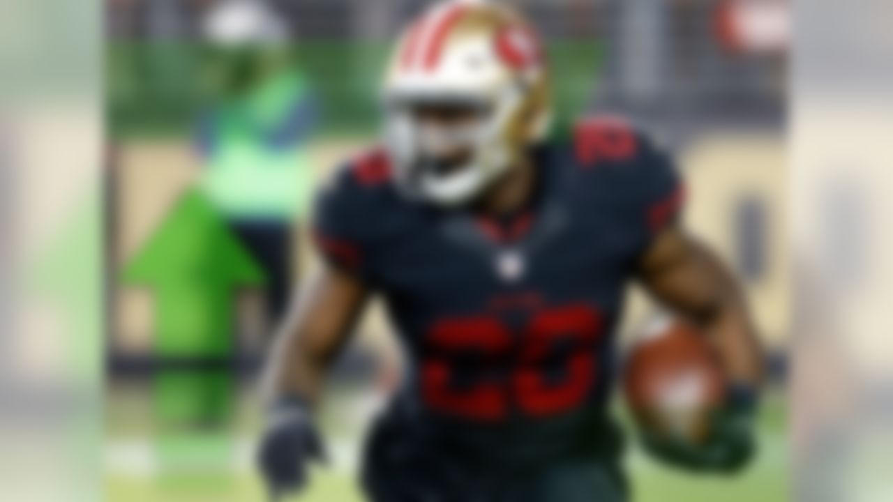 Even the most die-hard 49ers fans had to be surprised by Hyde's Week 1 performance. The second-year back led the world with 30.20 fantasy points in the season opener and reminded everyone that the Niners still lead with their power run game. The Hyde hype is returning to pre-training camp levels.