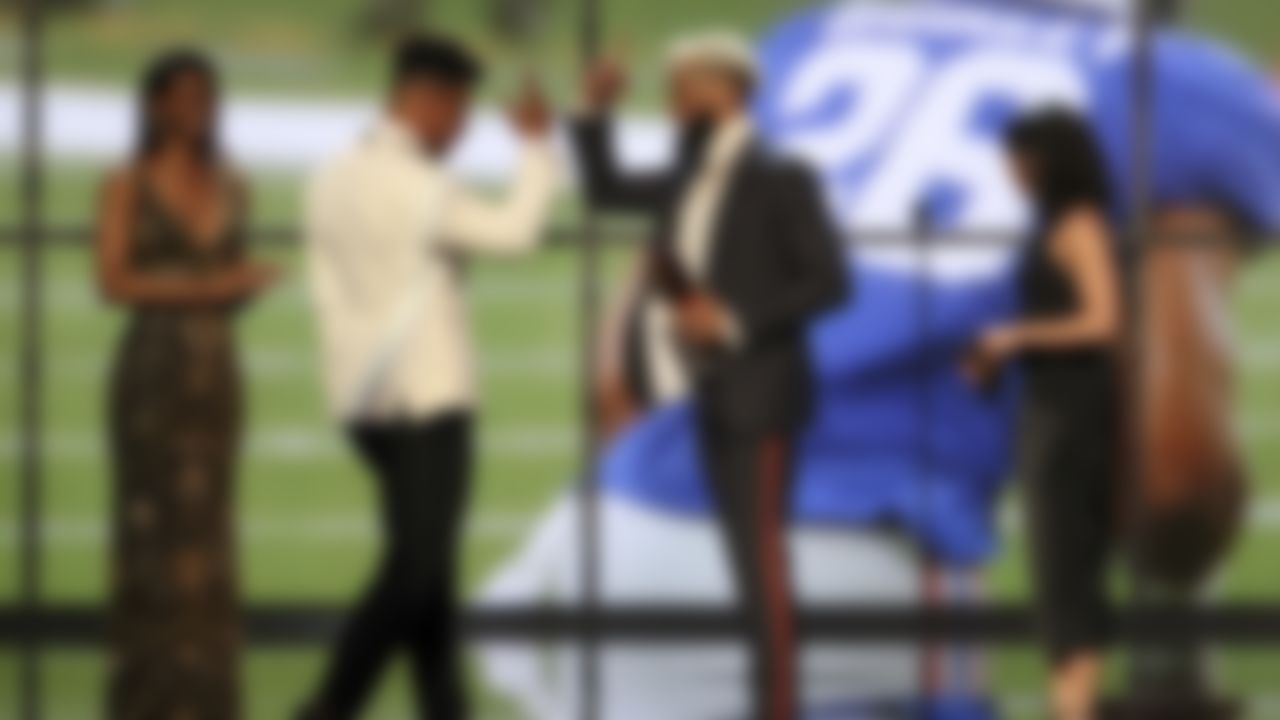 Saquon Barkley and Odell Beckham during the NFL Honors awards show, Saturday, Feb. 2, 2019 in Atlanta.