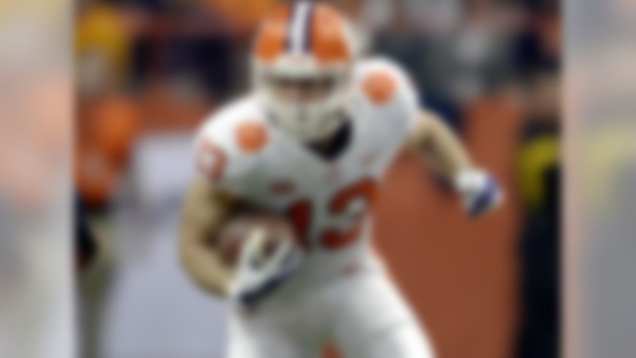 I thought about putting Louisville's Jaylen Smith or Buffalo's Anthony Johnson in this spot, as both players have more prototypical size/speed for the position. But ultimately, my goal here is to identify guys who will become good players in the NFL, and I'm more bullish on Renfrow right now -- even though he might not have the same upside as some others that could be listed here. Renfrow's production is relatively modest (he had a career-high 602 yards receiving last season), but he has also played on teams loaded with NFL talent. In clutch moments, Clemson QBs have not shied away from searching for Renfrow, and he's been able to deliver. His performances in back-to-back seasons against 2018 first-round pick Minkah Fitzpatrick should be an indicator of how good his hands are and how tough he is as a competitor. He's a slot-only receiver, but a darn good one.